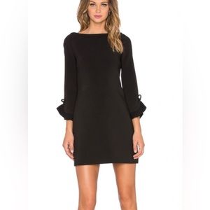 Kate Spade Women's Black Flare Bell Sleeve Sheath Dress Size 0